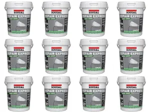 Soudal Repair Mortar Cement Ready Mix Brick Pointing Filler Grey 900ml 6875 (152305) (Pack of 12)