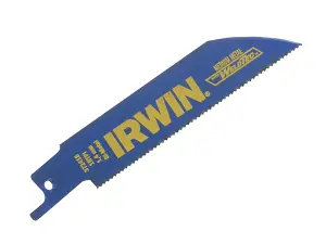 IRWIN 418R Sabre Saw Blade Metal Cutting 100mm 18 TPI Pack of 5