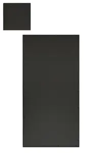 MirrorOutlet The Tabula Black Metal Framed Window Wall or Leaner Garden Mirror 180CM X 90CM