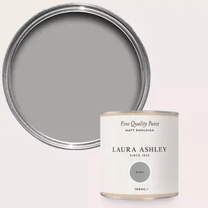 Laura Ashley Steel Matt Emulsion Paint Sample