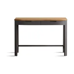 Brahms Oak and Charcoal Painted Compact Desk