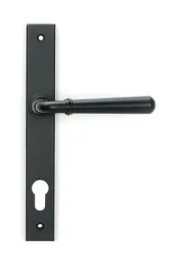 Matt Black Newbury Slimline Lever Espag. Lock Set