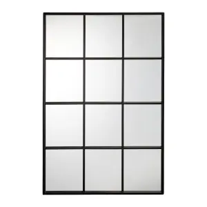 Rectangular Wall-mounted Framed mirror, (H)60cm