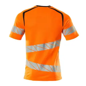 Mascot Accelerate Safe Modern Fit T-shirt (Hi-Vis Orange/Dark Navy)  (XXXX Large)