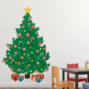 Traditional Christmas Tree Wall Stickers Wall Art, DIY Art, Home Decorations, Decals