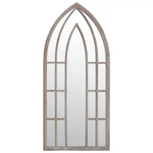 Berkfield Garden Mirror Sand 100x45 cm Iron for Outdoor Use