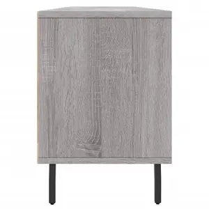 Berkfield TV Cabinet Grey Sonoma 150x30x44.5 cm Engineered Wood