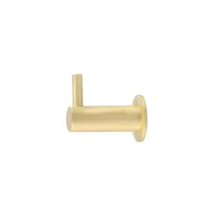 Hoxton Wall Mounted Robe Hook Satin Brass