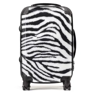 Zebra Texture Pattern Suitcase - Cabin