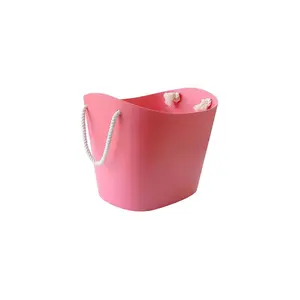 Balcolore Laundry Basket Red / Mini (15 cm H x 13.5 cm W x 20.8 cm D)