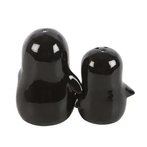 Something Different Penguin Salt and per Shakers Black/White (One Size)