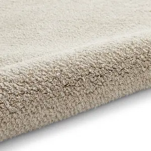 Cream Shaggy Washable Plain Modern Rug For Living Room Bedroom & Dining Room-60cm X 115cm