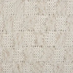 Throw Cushion BASALIM 45 x 45 cm Solid Beige