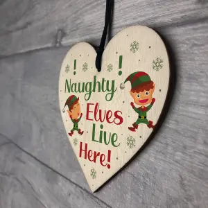 Funny Christmas Decoration ELF Sign Elf Accessories Daughter Son Xmas Gift