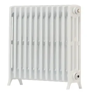 Arroll Edwardian Cast aluminium White 12 Column Radiator, (W)728mm x (H)650mm