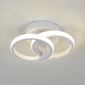 Acrylic LED Semi Flush Mount Ceiling Light