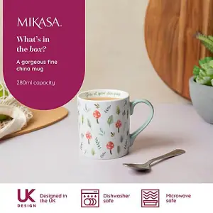 Mikasa Mushroom 280ml Straight-Sided Mug