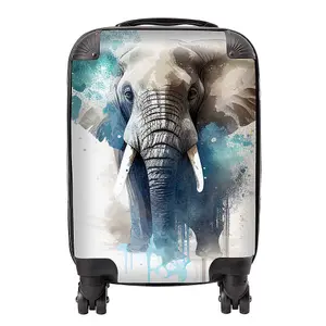 Majestic Elephant Splashart Suitcase - Small