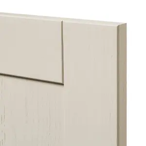 GoodHome Verbena Painted natural ash Matt cashmere Shaker Highline Cabinet door (W)300mm (H)715mm (T)20mm