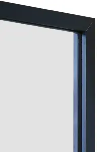 MirrorOutlet Artus - Black Aluminium Edged Wall Mirror 35" X 24" (90CM X 60CM)