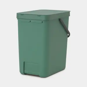 Brabantia Sort and Go 25 Litre Rubbish Bin Green