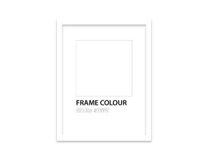 A3 White Picture Frame With Mount for A4 (21 x 29.7cm -8.3 x 11.7in) Poster, Photo, Artwork, or Print.