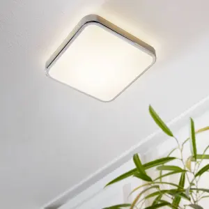 EGLO Manilva 1 LED White/Chrome Square Wall Light