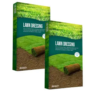 2 Bags (50 Litres) Lawn & Turf Dressing Soil Bags For Creating Lovely Lush & Thriving Garden Lawn