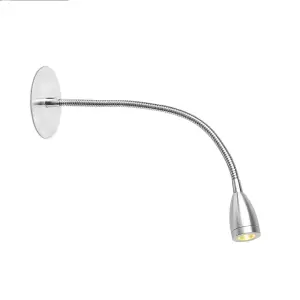 Luminosa Loke LED Indoor Wall Light Reading Lamp Chrome