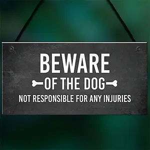 Red Ocean Funny Beware Of The Dog Sign Hanging Plaque Garden Shed Fence Plaque Dog Gift