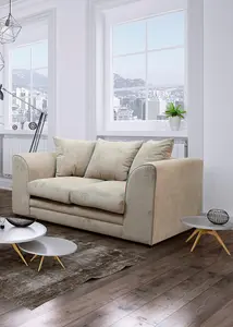 Casper Fabric 2 Seater Sofa Beige