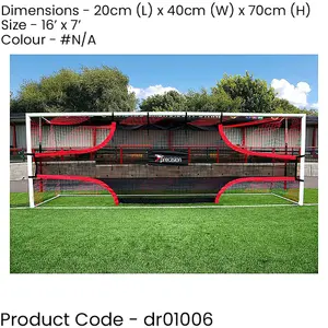 Football Shot Target Training Net - 16 x 7 Feet Goals - Striking Set Piece