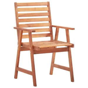 Berkfield Outdoor Dining Chairs 6 pcs Solid Acacia Wood