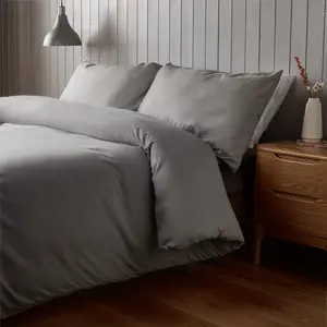 Silentnight Supersoft Duvet Set Dove Grey / Single - 1 Pillowcase (50 x 75 cm)