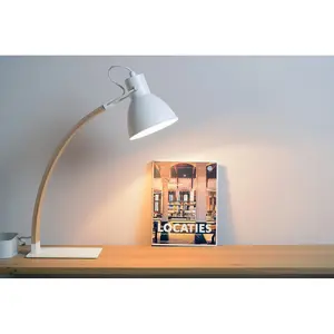 Lucide Curf Scandinavian Desk Lamp - 1xE27 - White