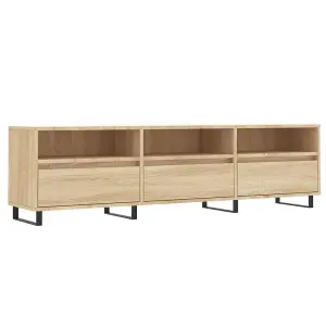 Berkfield TV Cabinet Sonoma Oak 150x30x44.5 cm Engineered Wood