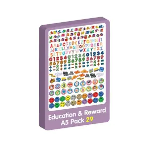 Purple Peach Education & Reward A5 Sticker Multicoloured (One Size)