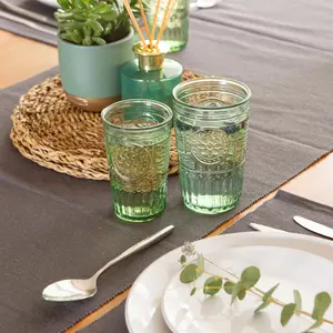 Romantic H Romantic Romantic Highball Glasses (Set of 4) Green / 340