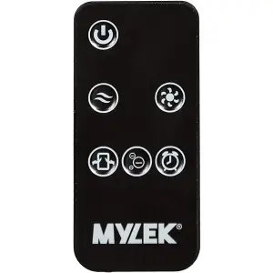 Mylek Tower Fan 34 Inch Cooling Cold Air Stand Fan Remote Control Oscillation and Timer Black