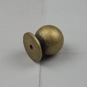 30mm Antique Brass Rounded Knob