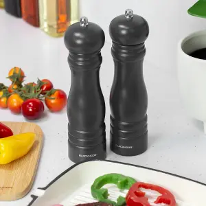 Blackmoor Manual Salt And Pepper Grinder Set, Black Coloured