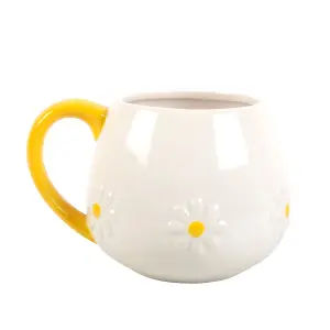 Something Different Spring Time Daisy Mug White/Yellow (One Size)