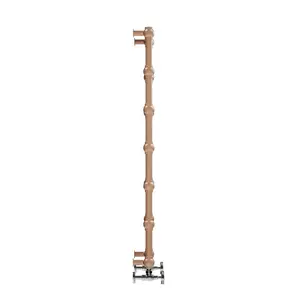 Retro Traditional Heated Towel Rail Copper / 117cm H x 50.4cm W x 10.2cm D