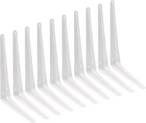 EAI - London Shelf Bracket - 250x200x41x1mm - White - Pack of 10