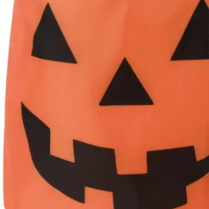 Halloween Pumpkin Trick or Treat Candy Bag Orange Bag Fabric Bag