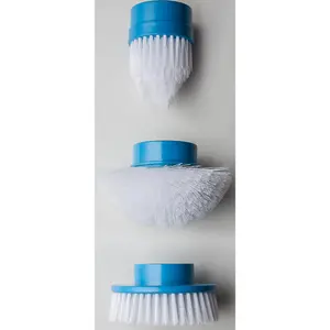 Power Spin Scrubber - 275RPM Cordless Lightweight Electric Bathroom Kitchen Cleaning Brush with 3 Heads & Extension Pole