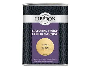 Liberon Natural Finish Floor Varnish Clear Satin 1 litre