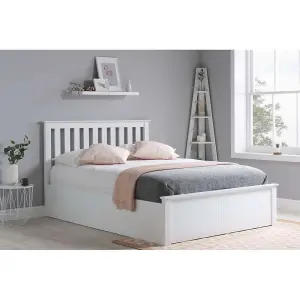 Birlea Phoenix Double Ottoman Bed White