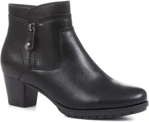 Pavers - Women's Block Heel Ankle Boots - Black - Size 7