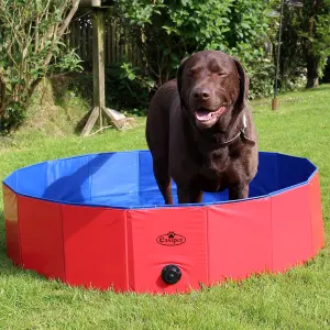 Large Dog Paddling Pool Pet Bath Tub Washing Swimming Cool Folding Portable